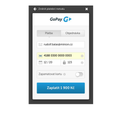 Gopay for RSForm! setup payments