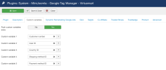 Google Tag Manager for VirtueMart - Custom Variables